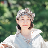 洗えるたためるフラット2wayターバンキャップ：おしゃれなケア帽子　フリーサイズ　医療用帽子　室内帽子 型紙　動画つき　初心者 簡単