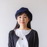アシンメトリーベレー：ロングセラー 左右非対称のおしゃれなベレー帽型紙　初心者 簡単 PDFダウンロード 子供サイズ  商用利用可